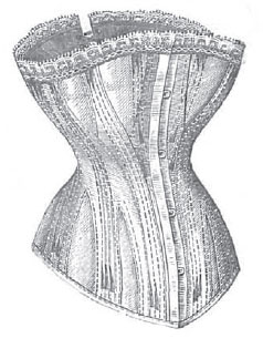 Modelo de corsé de La Moda Elegante 1878